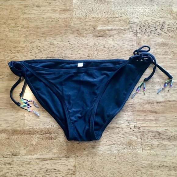 TARGET Boho Black Bikini Bottoms S/M - Picture 1 of 5
